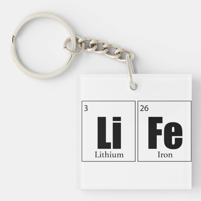 Life Periodic table Keychain (Front)