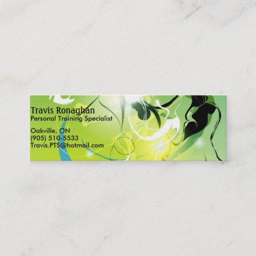 Customizable life, personal training business card template