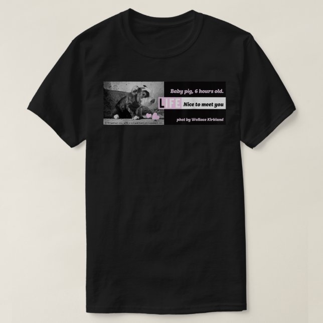 LIFE Picture Collection _ Baby Pig 01  T-Shirt (Design Front)
