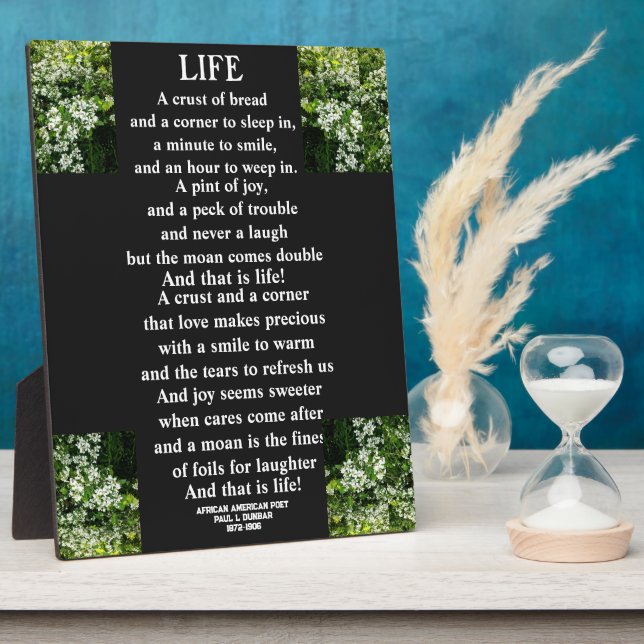 LIFE poem Plaque (Side)