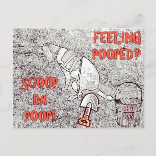 Life Pooper Scooper Postcard