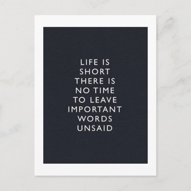 life postcard (Front)