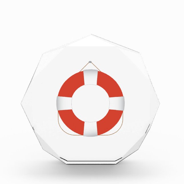Life Preserver Acrylic Award (Front)