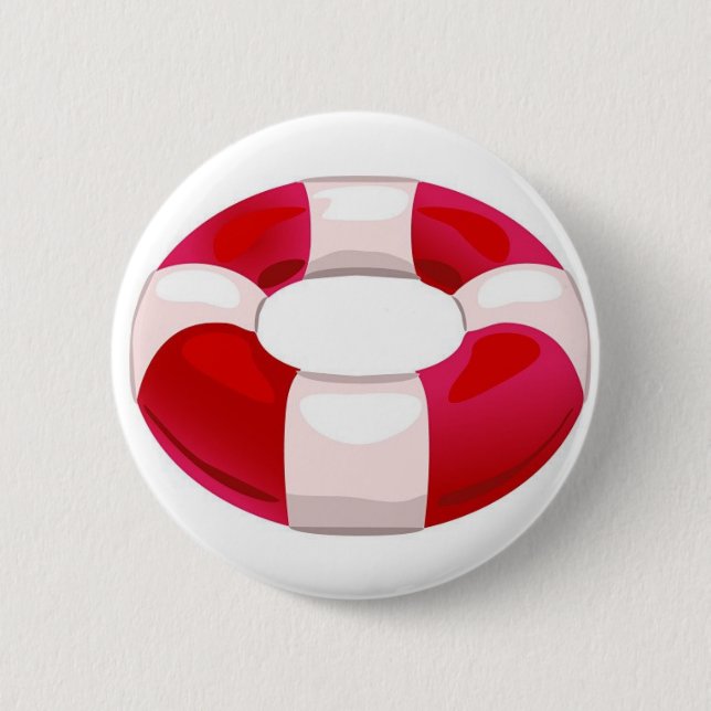 Life Preserver Pinback Button (Front)