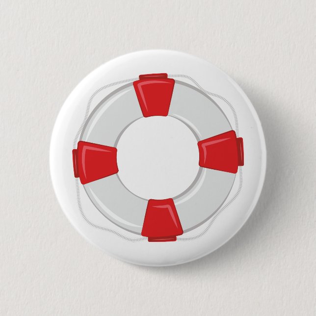Life Preserver Pinback Button (Front)