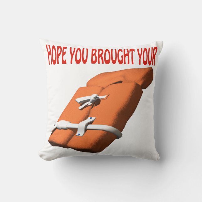 Life Preserver Throw Pillow (Front)