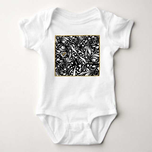 Life Quote (Black) Bodysuit - Adiela Akoo (Front)