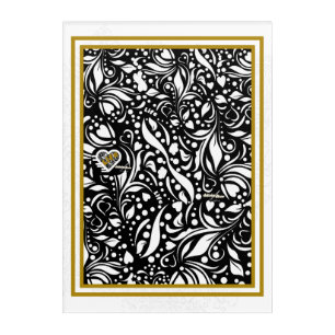 Life Quote Black Paisley Acrylic Wall Art
