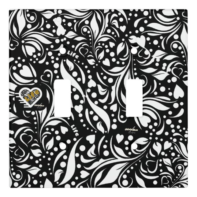 Life Quote Black Wall Plate - Adiela Akoo (Front)