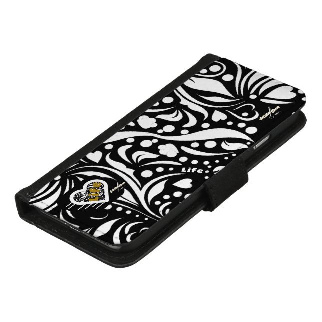 Life Quote Black Wallet and Phone Case (Bottom)