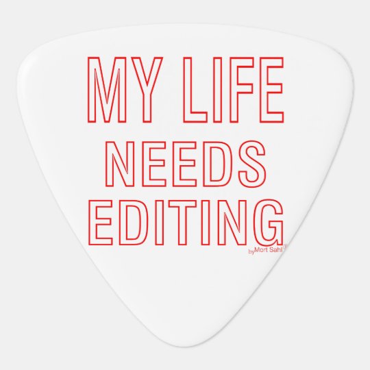 Life Quote Guitar Pick