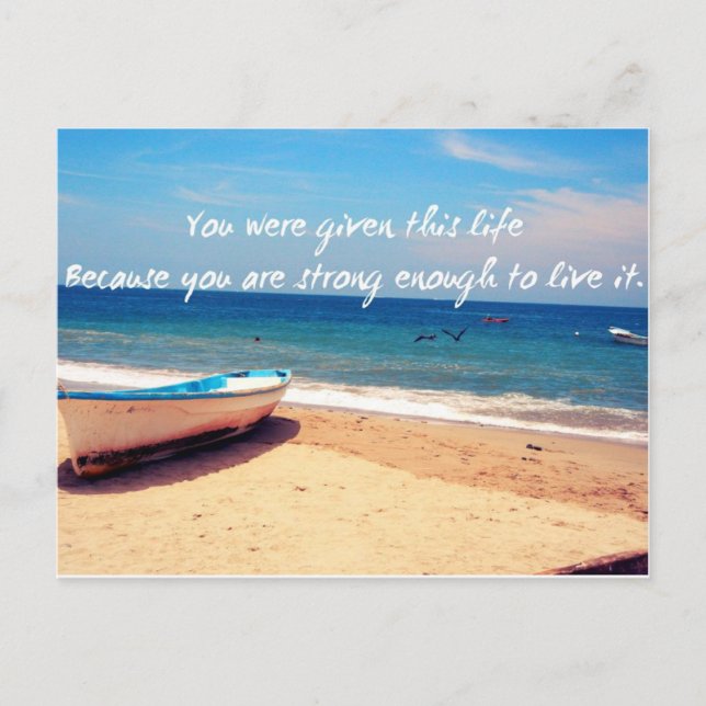 Life Quote Postcard (Front)