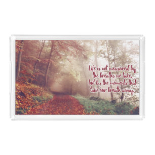 Life Quote serving trays