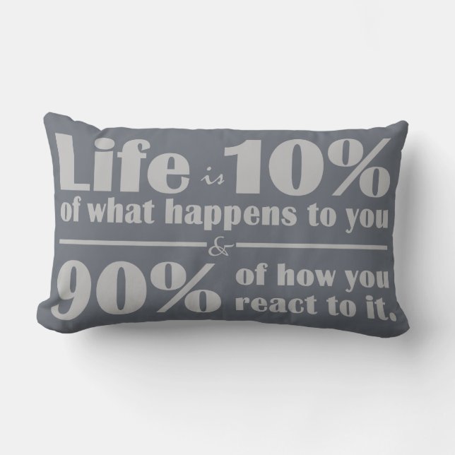 LIFE QUOTE throw pillow (Front)