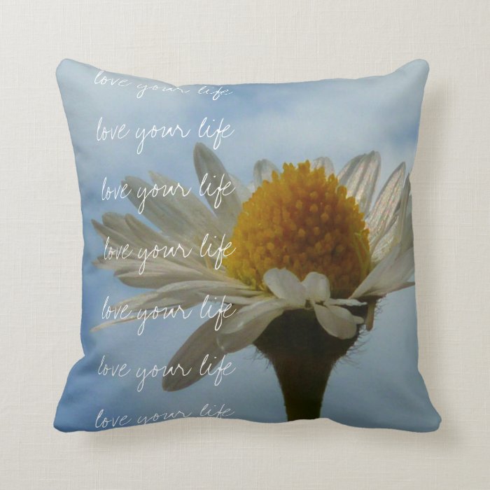 Life Quote Throw Pillows