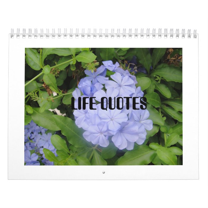 Calendars and Inspirational Quotes Wall Calendar Template Designs