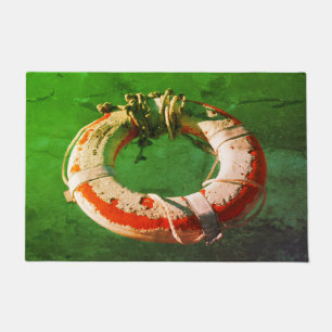Life Ring Art Photograph  Doormat