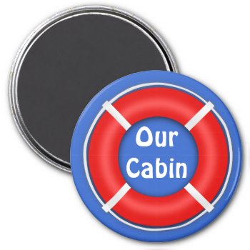 Life Ring Bright Stateroom Door Marker Magnet by CruiseReady at Zazzle