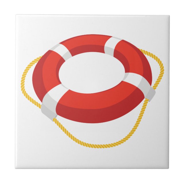 Life Ring Ceramic Tile (Front)