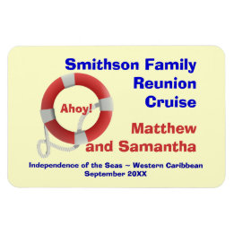 Life Ring Family Cruise Cabin Door Marker Magnet