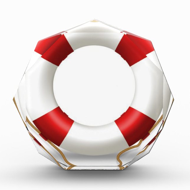 Life Ring Preserver Acrylic Award (Front)