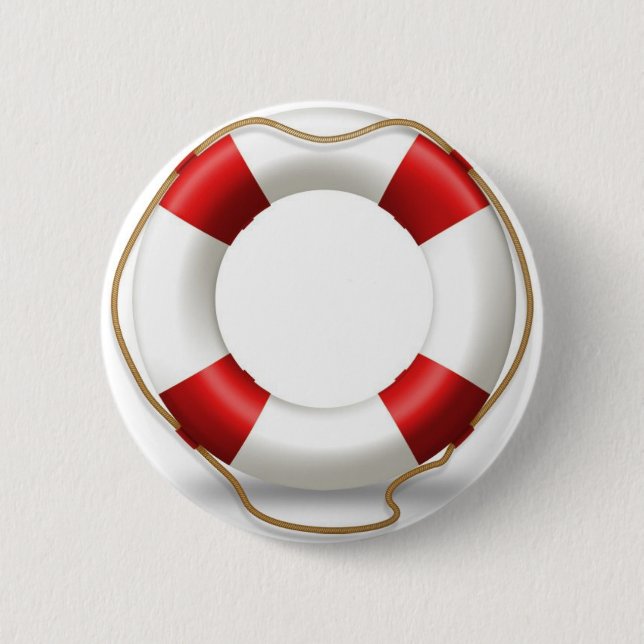 Life Ring Preserver Button (Front)