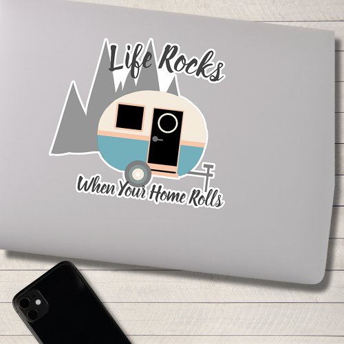 Life Rocks Caravan Camper Sticker