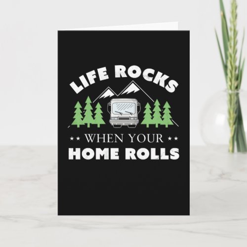 Life Rocks Funny Motorhome Camping Gift Card