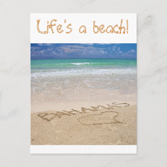 Life’s a beach postcard (Front)
