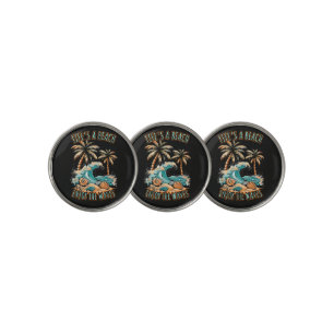 Life´s a Beach Summer Vacation Tropical Beach Golf Ball Marker