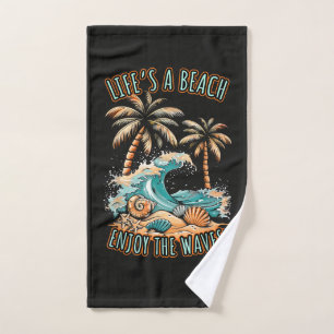 Life´s a Beach Summer Vacation Tropical Beach Hand Towel
