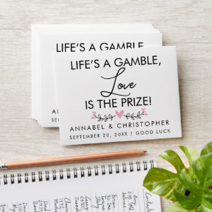 Life’s a Gamble, Love is the Prize Wedding Lottery Envelope