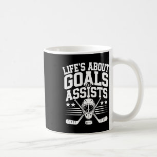 Life´s About Goals Hockey Player Ice Hockey Youth  Coffee Mug