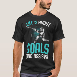 Life´s About Goals Hockey Player Ice Hockey Youth T-Shirt