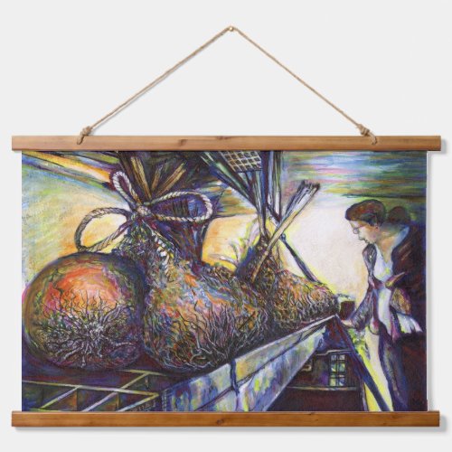 Lifes Hurling Destiny Hanging Tapestry