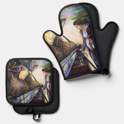 Lifes Hurling Destiny Oven Mitt  Pot Holder Set