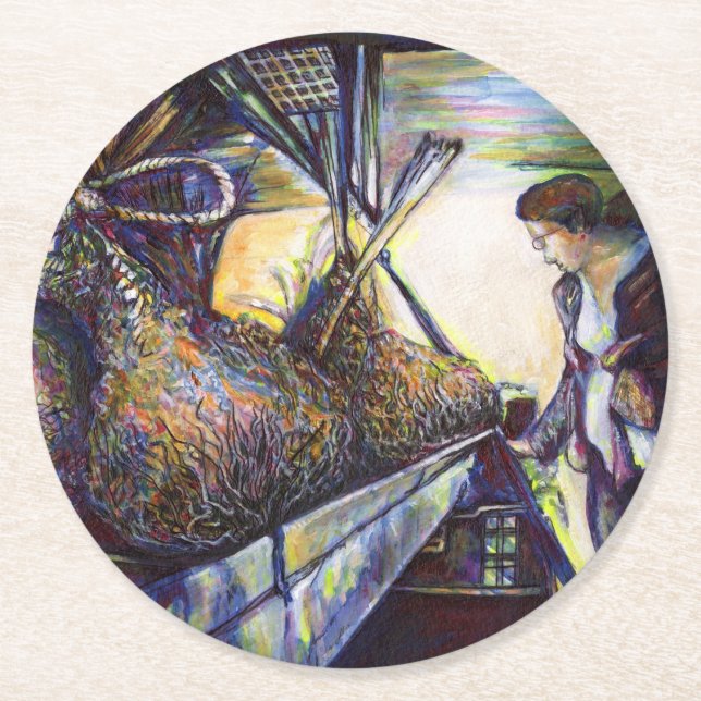 Life’s Hurling Destiny Round Paper Coaster (Front)