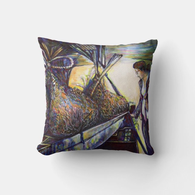 Life’s Hurling Destiny Throw Pillow (Front)