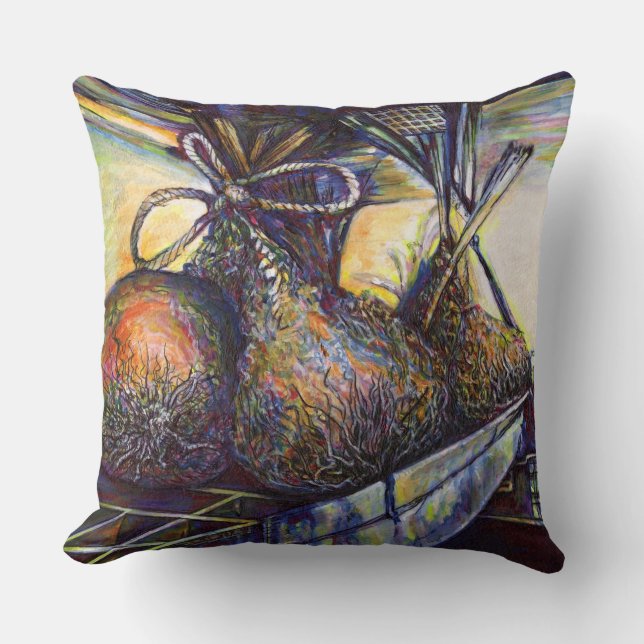 Life’s Hurling Destiny Throw Pillow (Front)