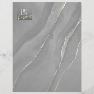 Life’s Little Lessons – Black & Gold Self-Discover Letterhead