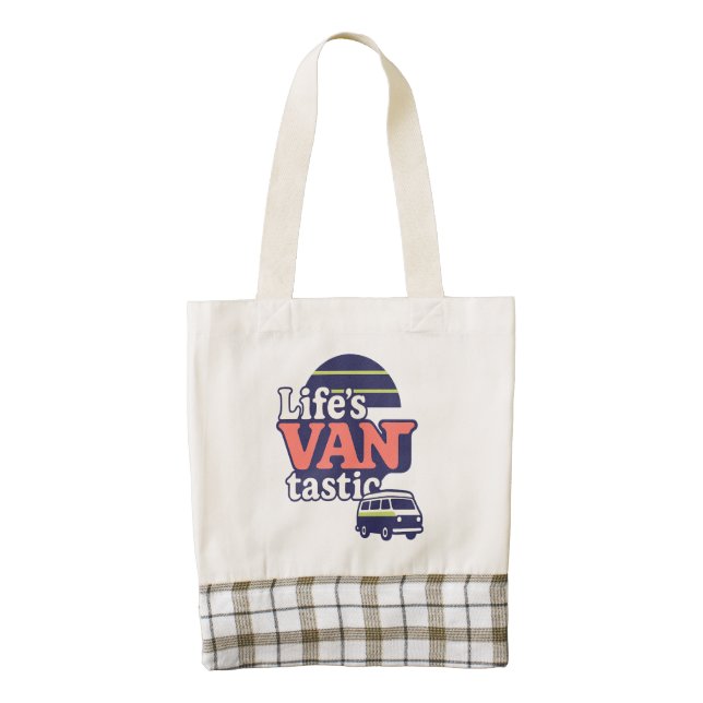 Life’s VANtastic 2025 Trend Palette Zazzle HEART Tote Bag (Front)