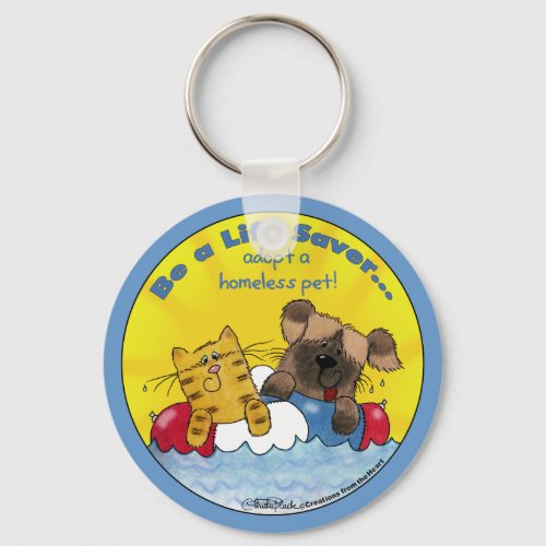 Life Saver_ Adopt Homeless Pets Keychain