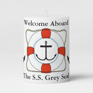 Life Saver & Anchor Wax Candle