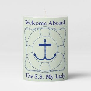 Life Saver/Anchor Wax Candle