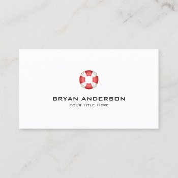 Life Saver Business Card by istanbuldesign at Zazzle