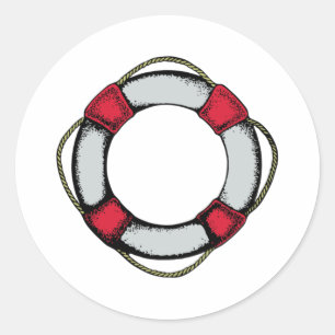 life saver classic round sticker