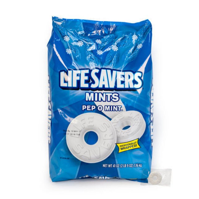LIFE SAVERS Pep-O-Mint Jumbo Party Pack Candy (Front)