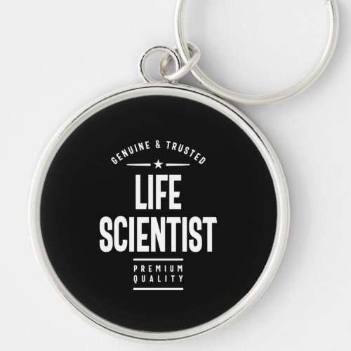 Life Scientist Job Title Gift Keychain