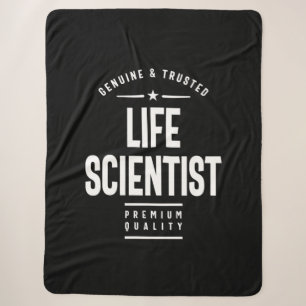 Life Scientist Job Title Gift Sherpa Blanket