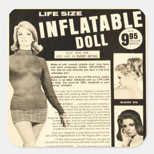 Life_Size Inflatable Doll Square Sticker